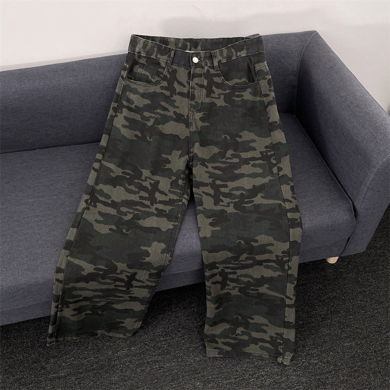 Damen Modische Camouflage Cargo-Hose Echoarchiv