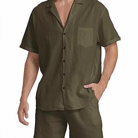 Herren Freizeit-Shorts und Hemd Set Echoarchiv