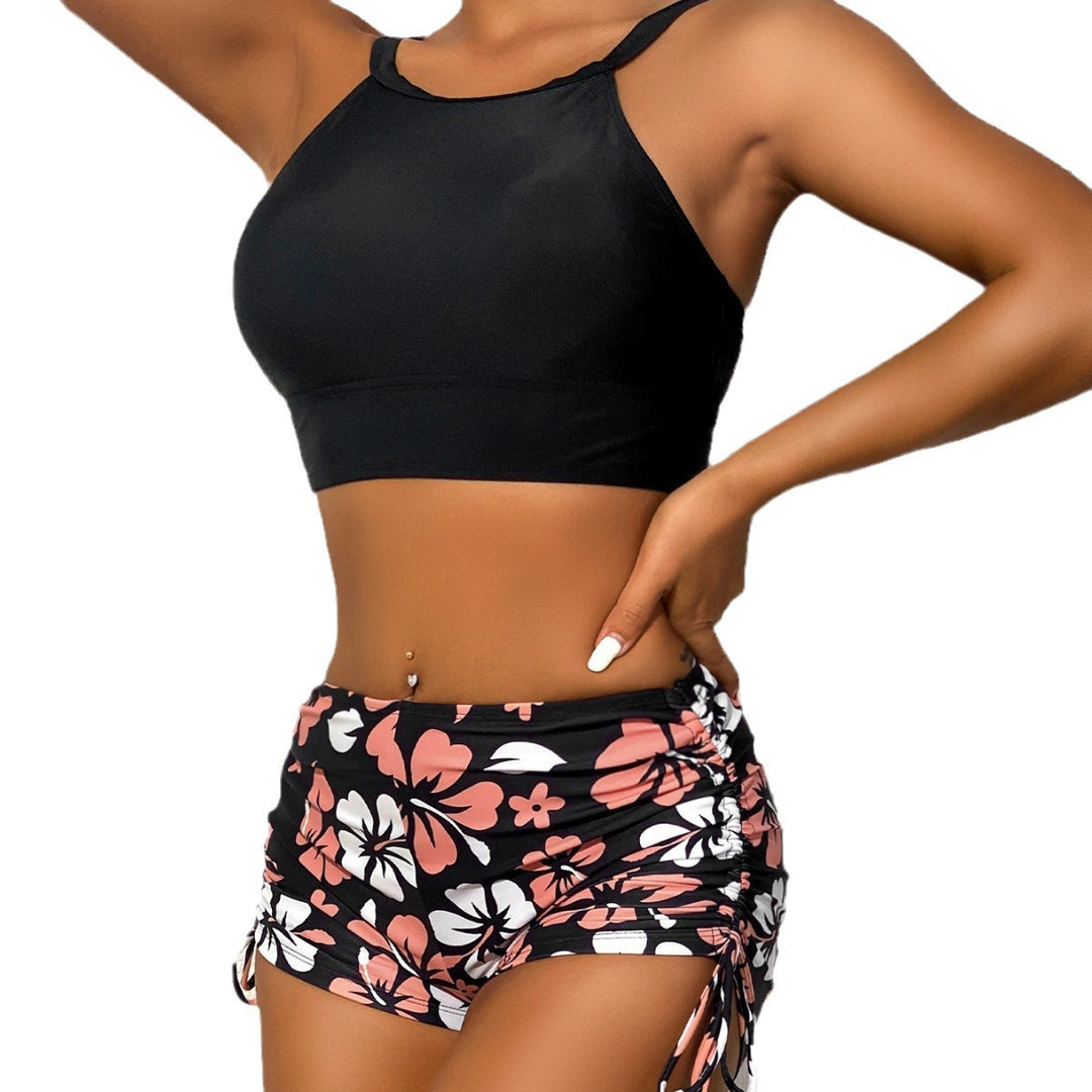 Damen Sport-Bikini-Set mit trendigem Crop-Top und modischen Shorts Echo Archiv