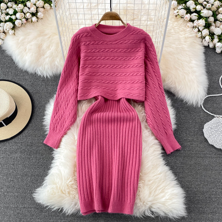 Damen Strickset mit Rippenstruktur Echo Archiv