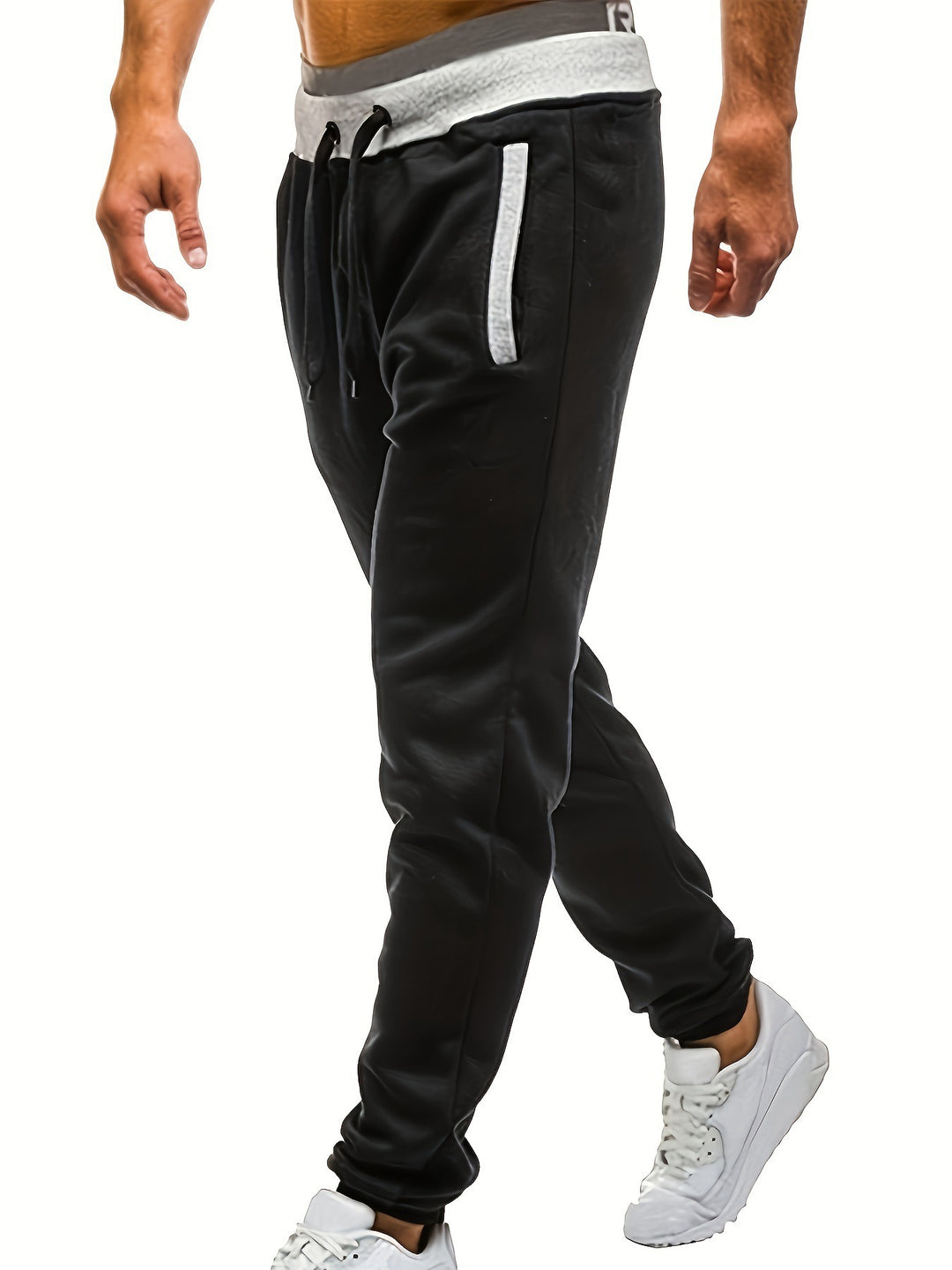 Herren Sportliche Jogginghose mit eingearbeiteten Seitentaschen und verstellbarem Kordelzug Echoarchiv