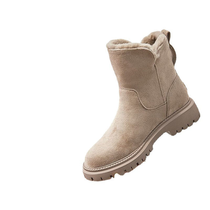 Damen modische Winterboots mit weichem Innenfutter und robustem Profil Echoarchiv