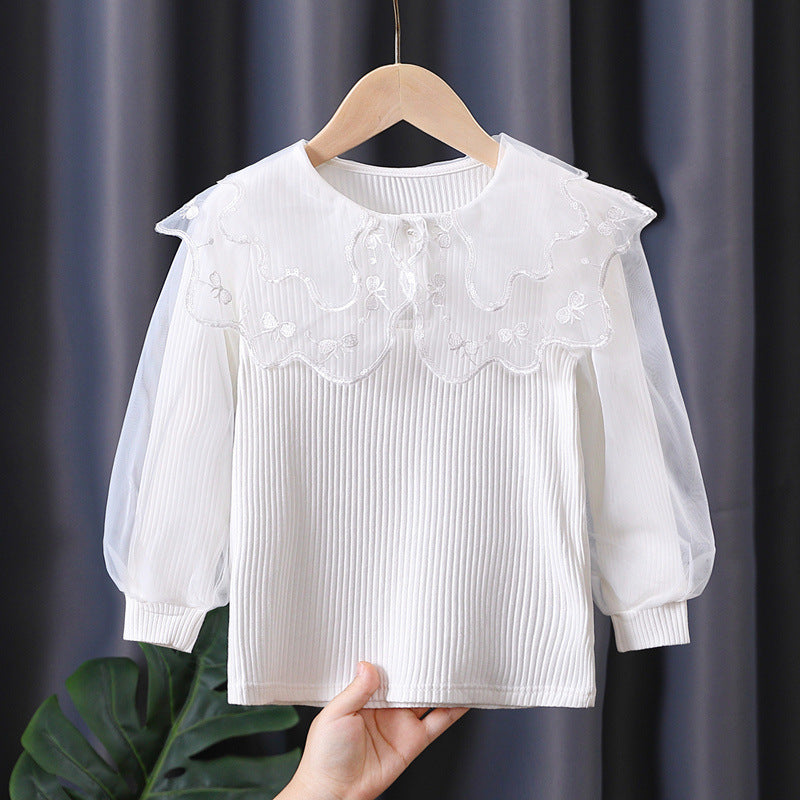 Damen Bluse mit eleganter Spitzenverzierung Echo Archiv