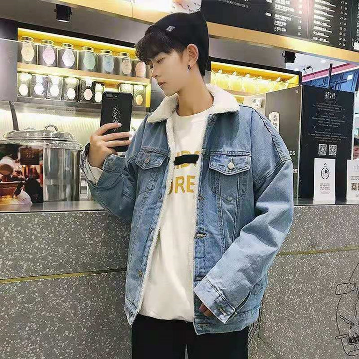 Herren Jeansjacke mit Fleece-Innenfutter Echoarchiv