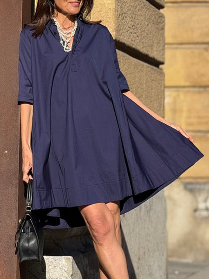 Damen Hemdblusenkleid in A-Linie von Echoarchiv