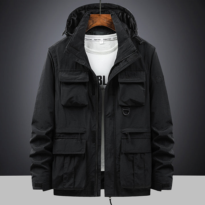 Herren nan multifunktionale Fieldjacke mit Kapuze und zahlreichen Taschen Echo Archiv
