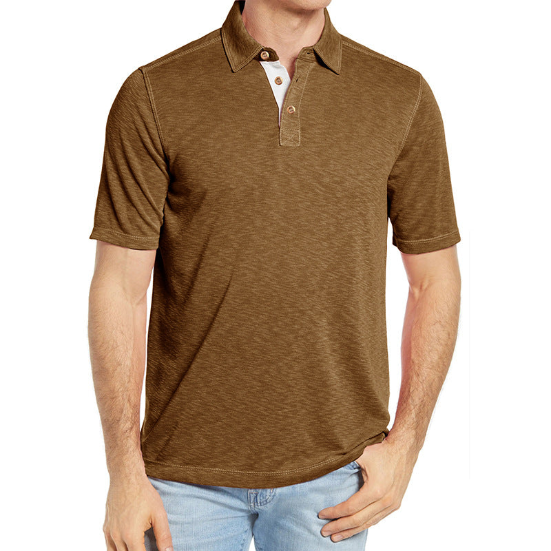 Herren Polo-Shirt mit stylischem Knopfverschluss Echoarchiv