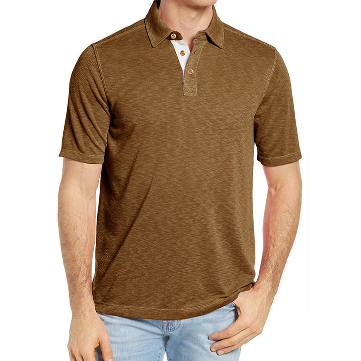 Herren Polo-Shirt mit stylischem Knopfverschluss Echoarchiv