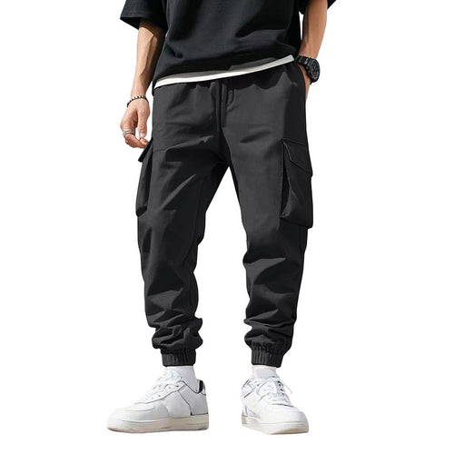 Herren Cargo-Style Jogginghose mit praktischen Taschen und elastischen Bündchen Echoarchiv