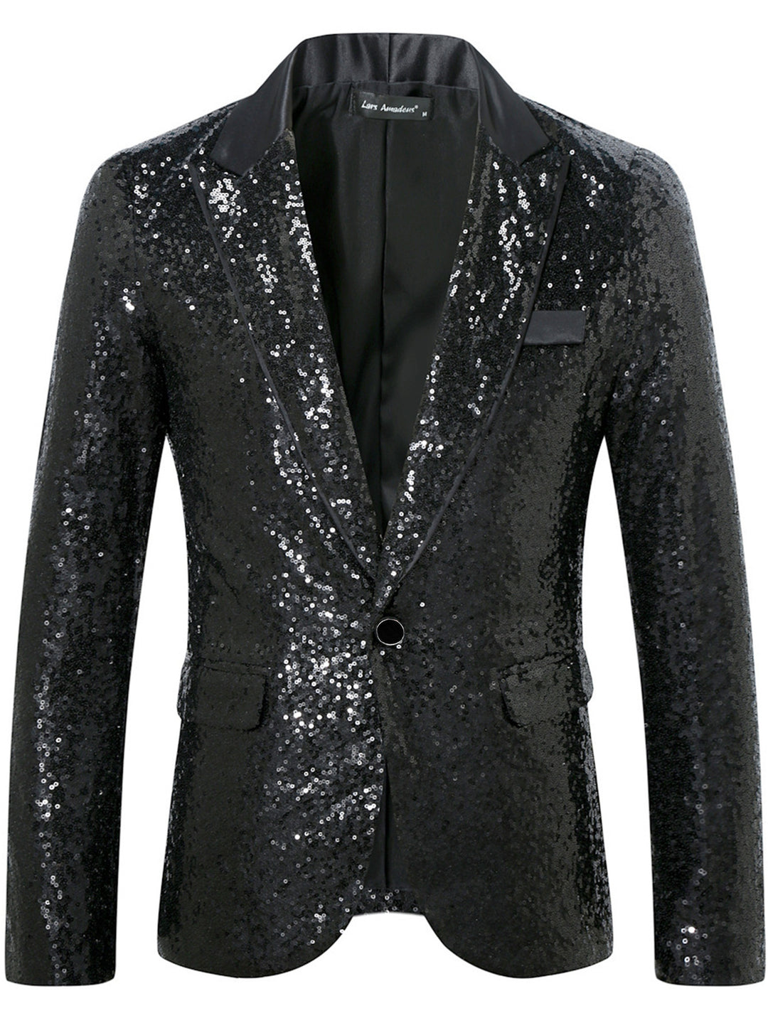 Herren Glamouröser Paillettenblazer Echoarchiv