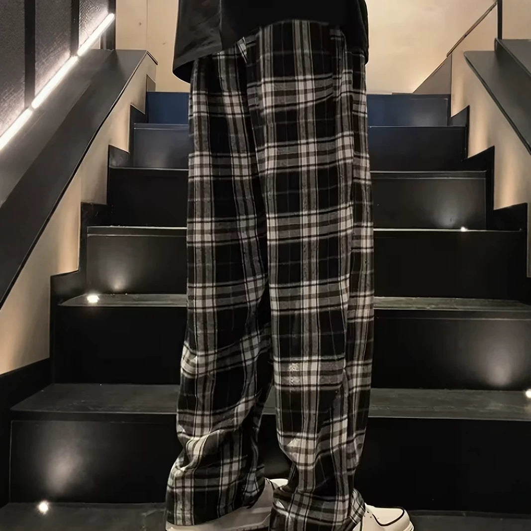 Herren Bequeme Karierte Freizeithose Echoarchiv