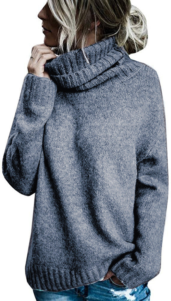 Damen Oversize-Kuschel-Rollkragenpullover aus Feinstrick Echo Archiv
