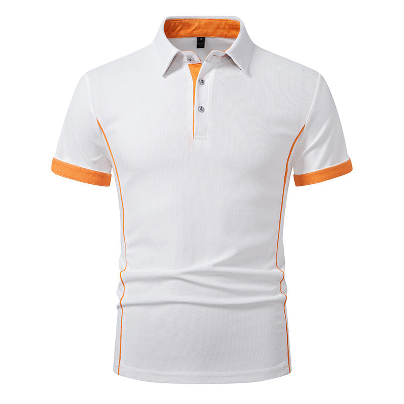 Herren Polo-Shirt mit kontrastierenden Akzenten und atmungsaktiven Eigenschaften Echoarchiv
