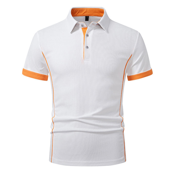 Herren Polo-Shirt mit kontrastierenden Akzenten und atmungsaktiven Eigenschaften Echoarchiv