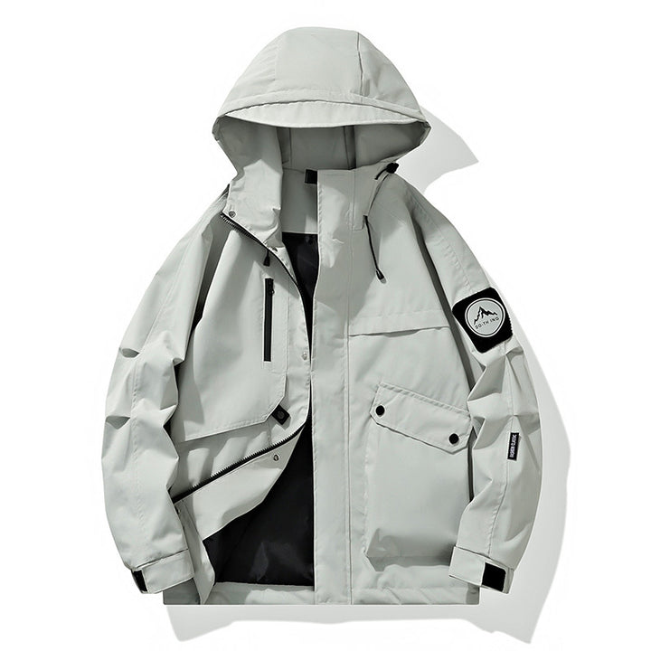 Herren Modularer Regen- und Windparka mit verschweißten Nähten, verdeckten Reißverschlüssen und Utility-Taschen Echo Archiv