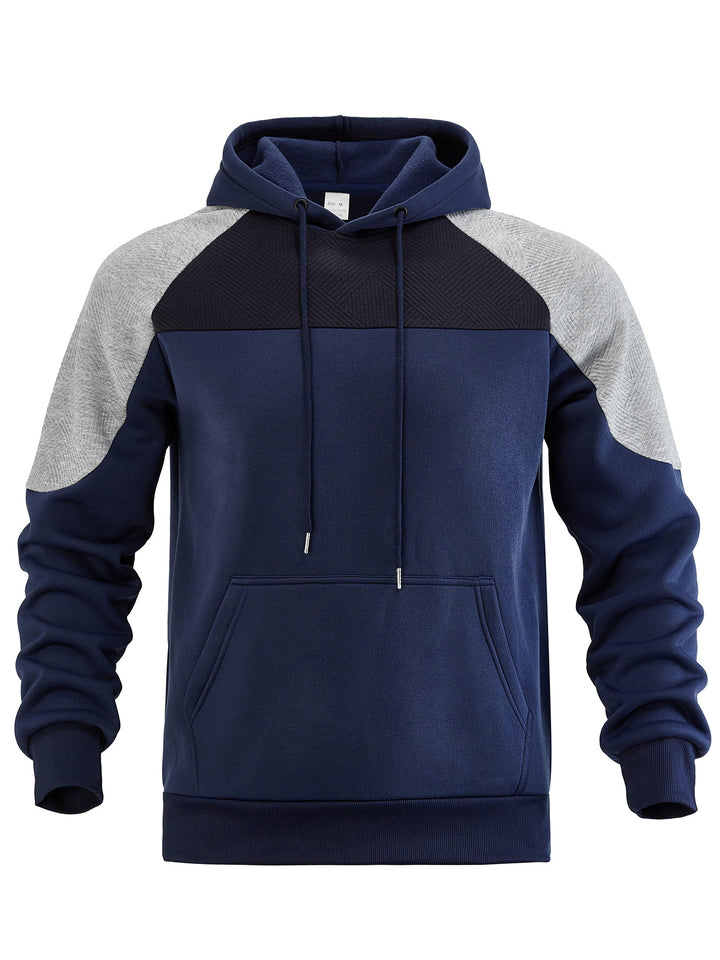 Herren Kapuzenpullover mit innovativem Design und gestreiften Ärmeln Echoarchiv