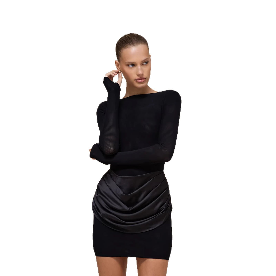 Damen Elegantes Minikleid mit Wickeldetails Echo Archiv
