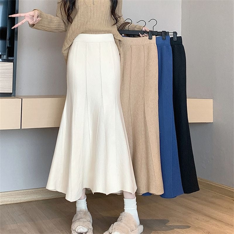 Damen Fließender Maxirock mit eleganter A-Linien Silhouette Echo Archiv