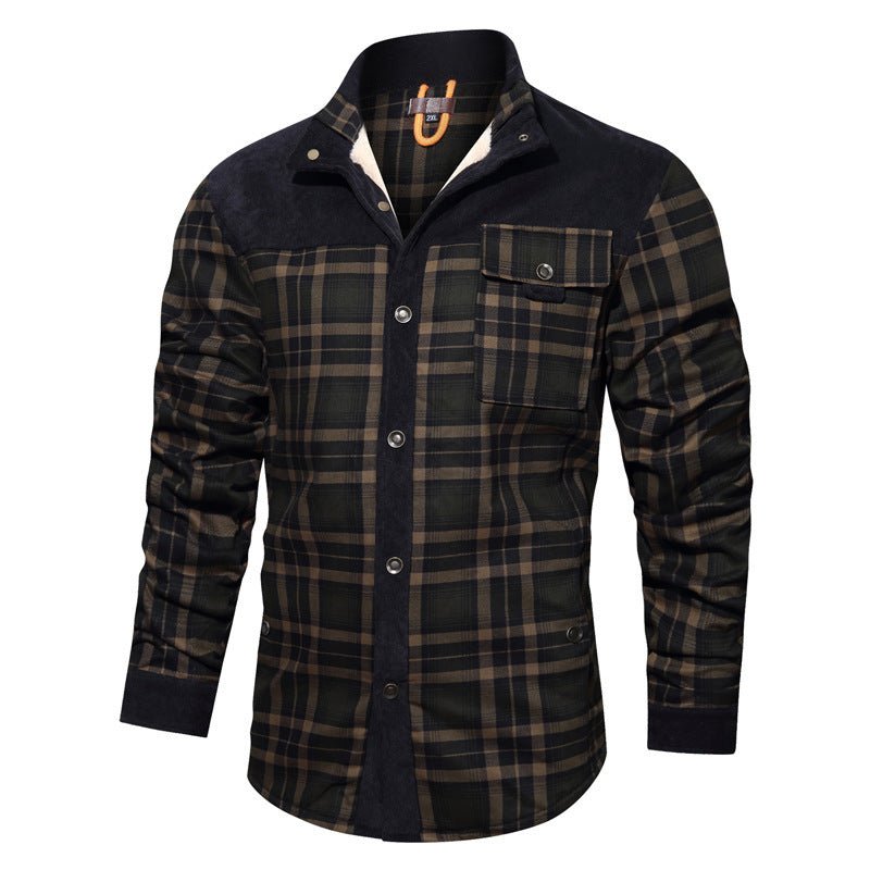 Herren Karierte Hemdjacke Echo Archiv