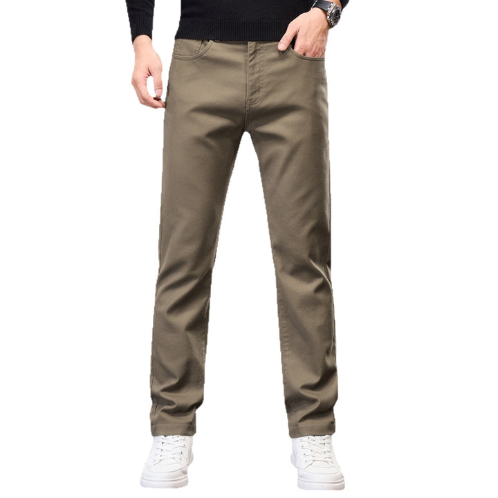Herren Casual Chino-Hose mit elastischem Bund und modernen Details Echoarchiv
