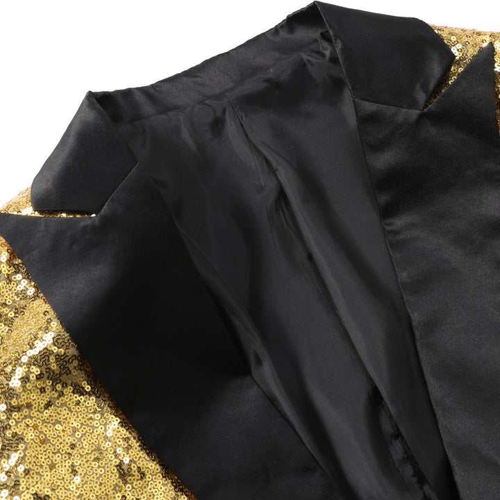 Herren Glamouröser Paillettenblazer Echoarchiv