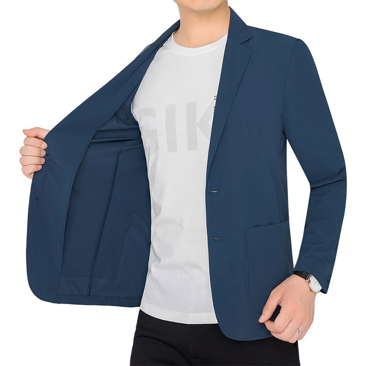 Herren Blazerjacke Slim Fit aus innovativem Echoarchiv-Gewebe