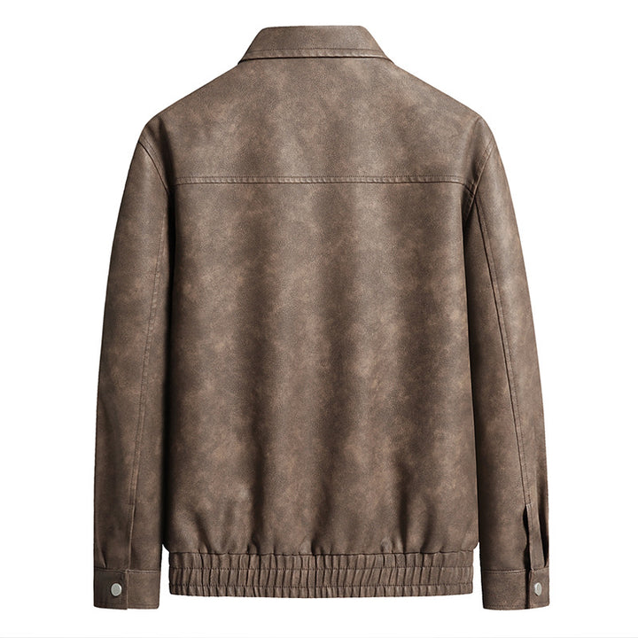 Herren Modische Lederjacke im Vintage-Stil – Valtoré
