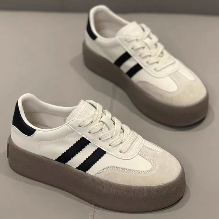 Damen Plateausneakers mit eleganter Oberflächenstruktur und rutschfester Sohle Echo Archiv