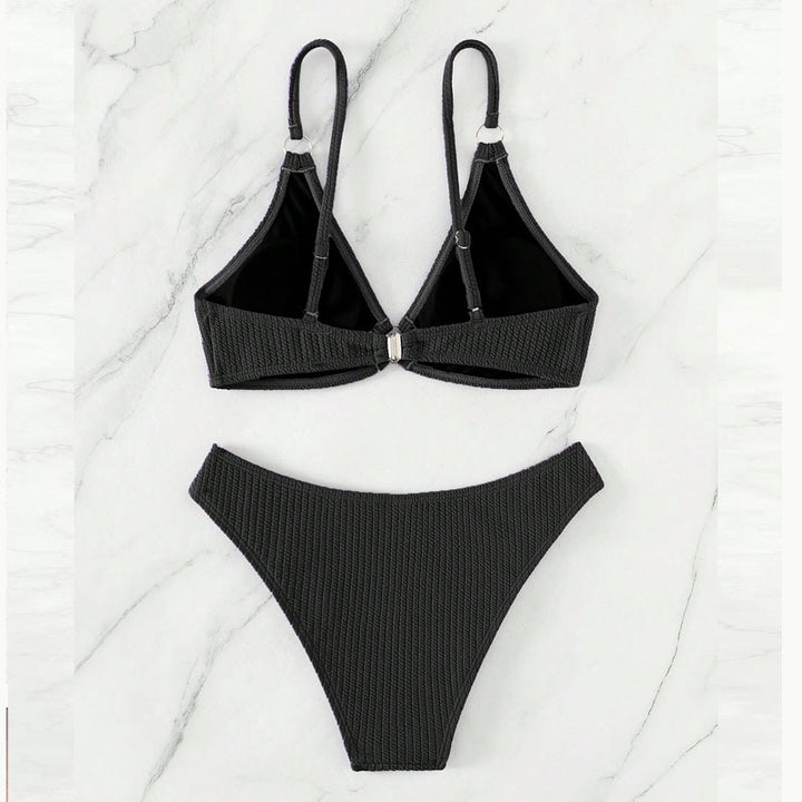Damen Triangel-Bikini mit Ringverzierungen Echo Archiv