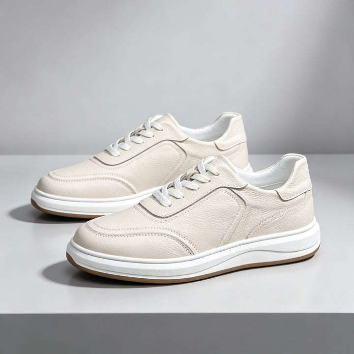 Herren Komfortable Leder Sneakers Echoarchiv