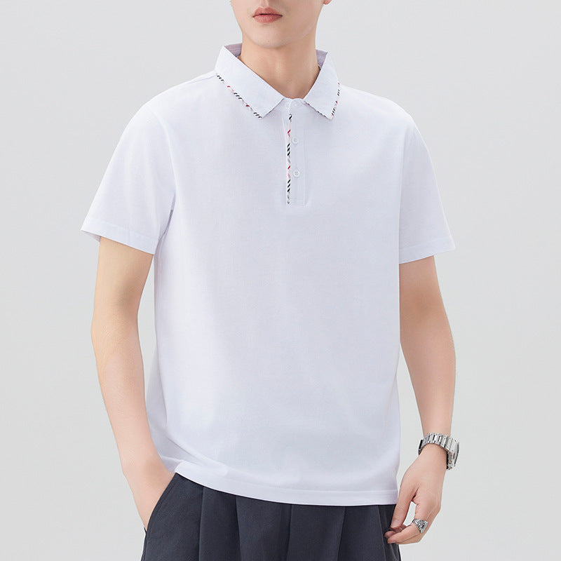 Herren Poloshirt mit modischem Kragen-Design Echoarchiv