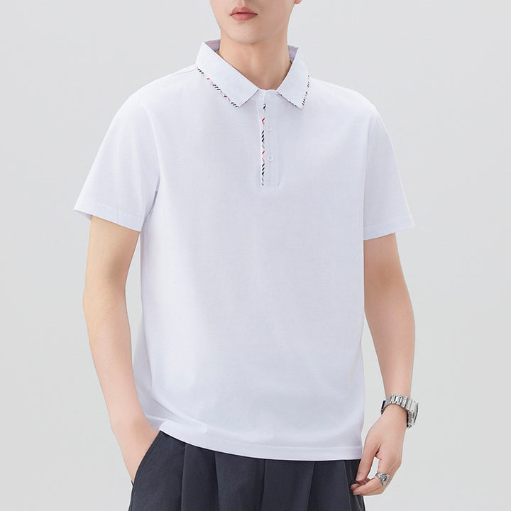 Herren Poloshirt mit modischem Kragen-Design Echoarchiv