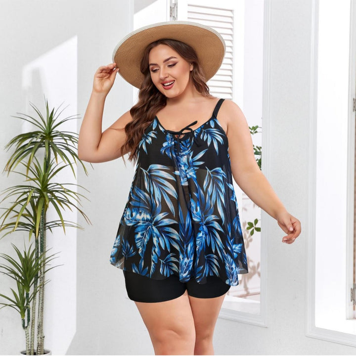 Damen Freizeit-Badeoutfit mit fließendem Schnitt Echo Archiv