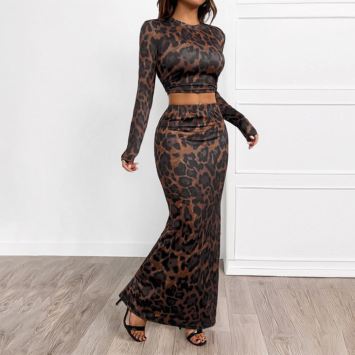 Damen Maxikleid mit Leopardenmuster Echo Archiv