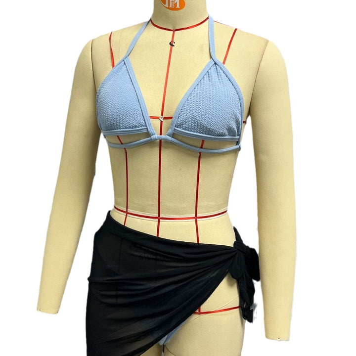 Damen Triangel-Bikini mit modischem Wickelrock Echo Archiv