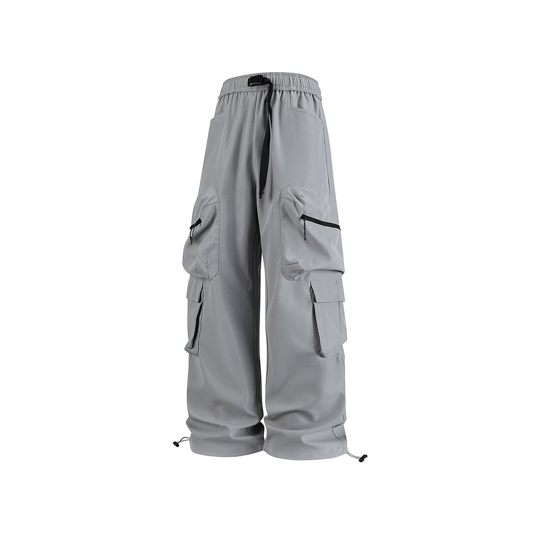 Herren Breite Cargo-Hose im Utility-Design mit elastischem Bund, integrierter Gurt und multifunktionalen Taschen Echo Archiv