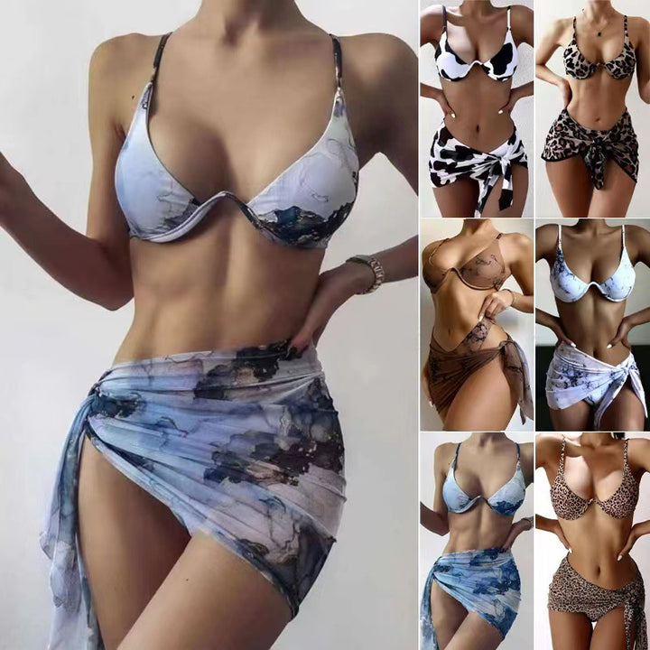Damen Triangel-Bikini-Set mit verspieltem Wickelrock Echo Archiv