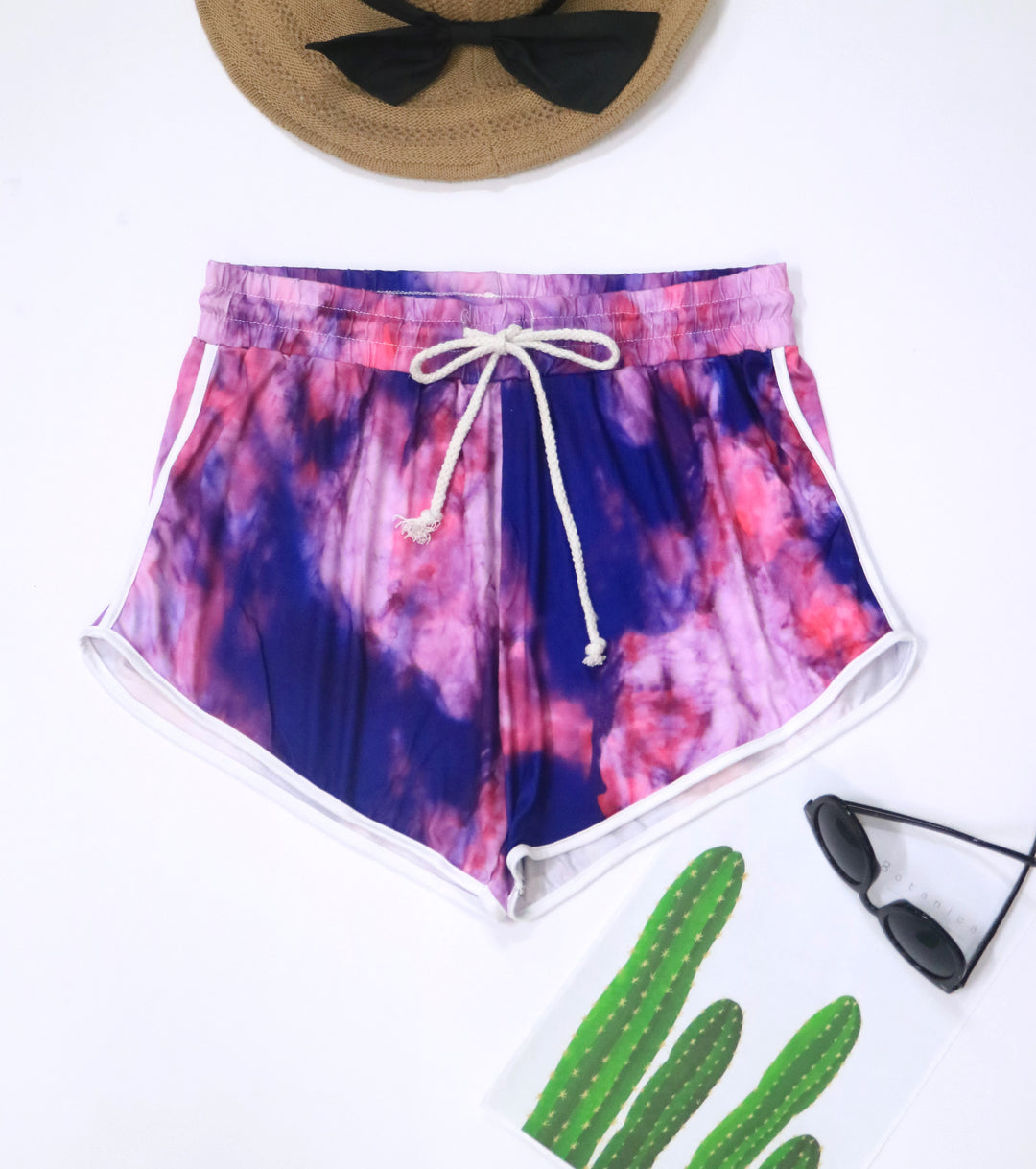 Damen lässige Badeshorts mit kreativem Farbverlauf Echo Archiv