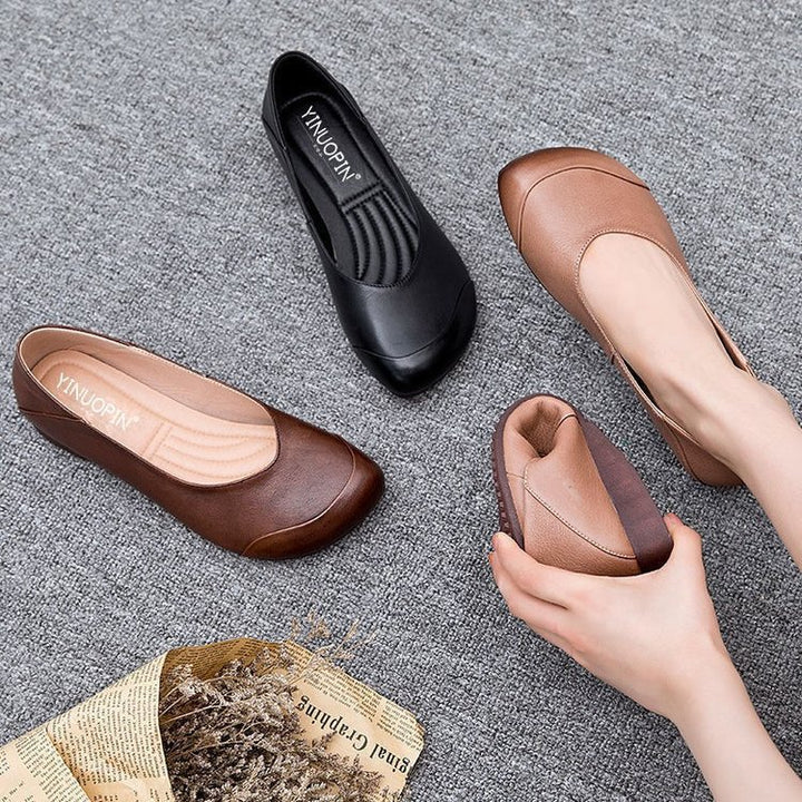 Damen nan elegante Slipper-Ballerina mit ergonomischem Komfortfußbett und dezenter Ziernaht Echo Archiv