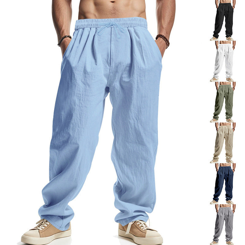 Herren lockere Baumwoll-Jogginghose mit elastischem Bund Echoarchiv