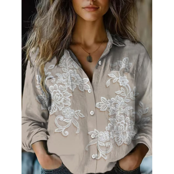 Damen Modische Bluse mit Paisleymuster Echoarchiv