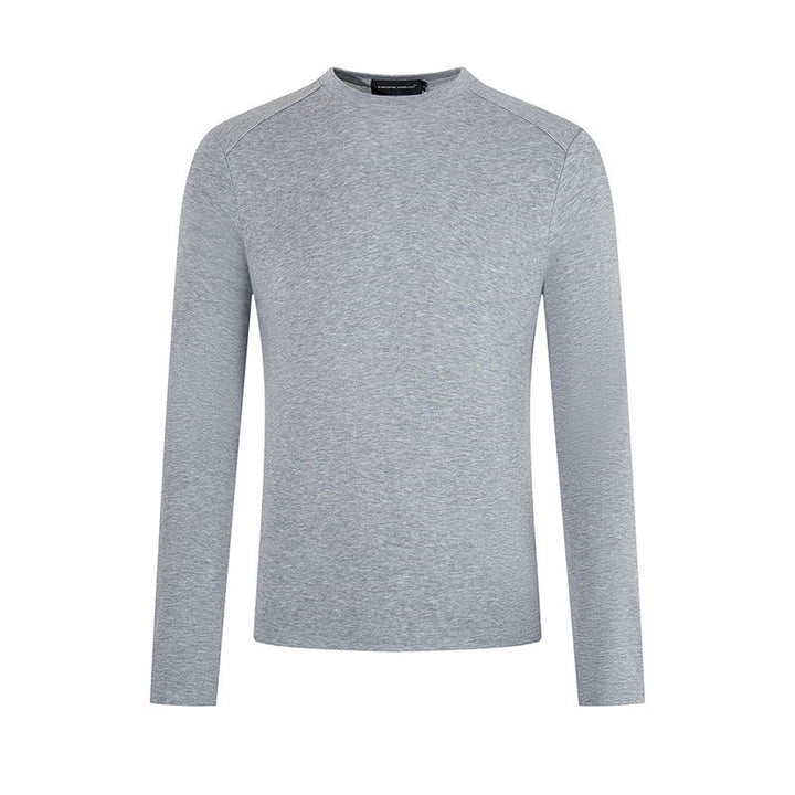 Herren Feinstrick-Pullover mit Rundhalsausschnitt aus Merinowolle Echoarchiv
