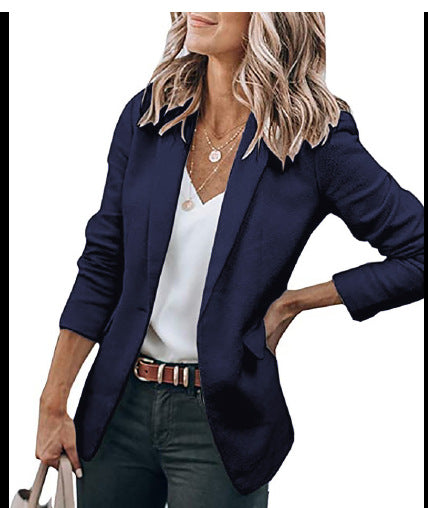 Damen komfortable Blazerjacke mit strukturiertem Design und eleganten Akzenten Echoarchiv