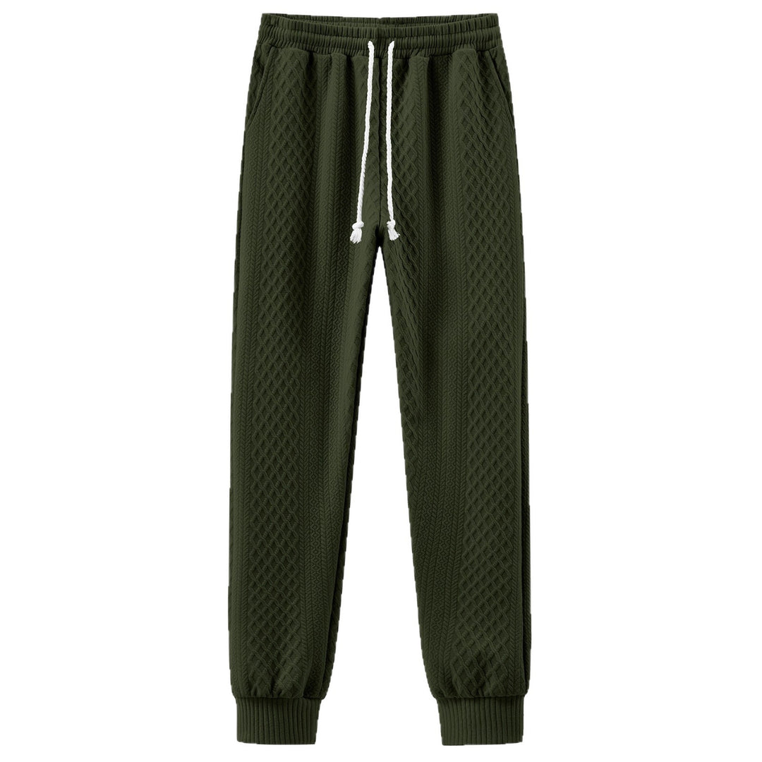 Herren Komfortable Strick-Jogginghose mit modernem Design und elastischem Bund Echoarchiv