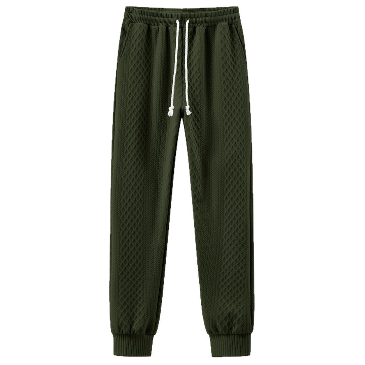 Herren Komfortable Strick-Jogginghose mit modernem Design und elastischem Bund Echoarchiv