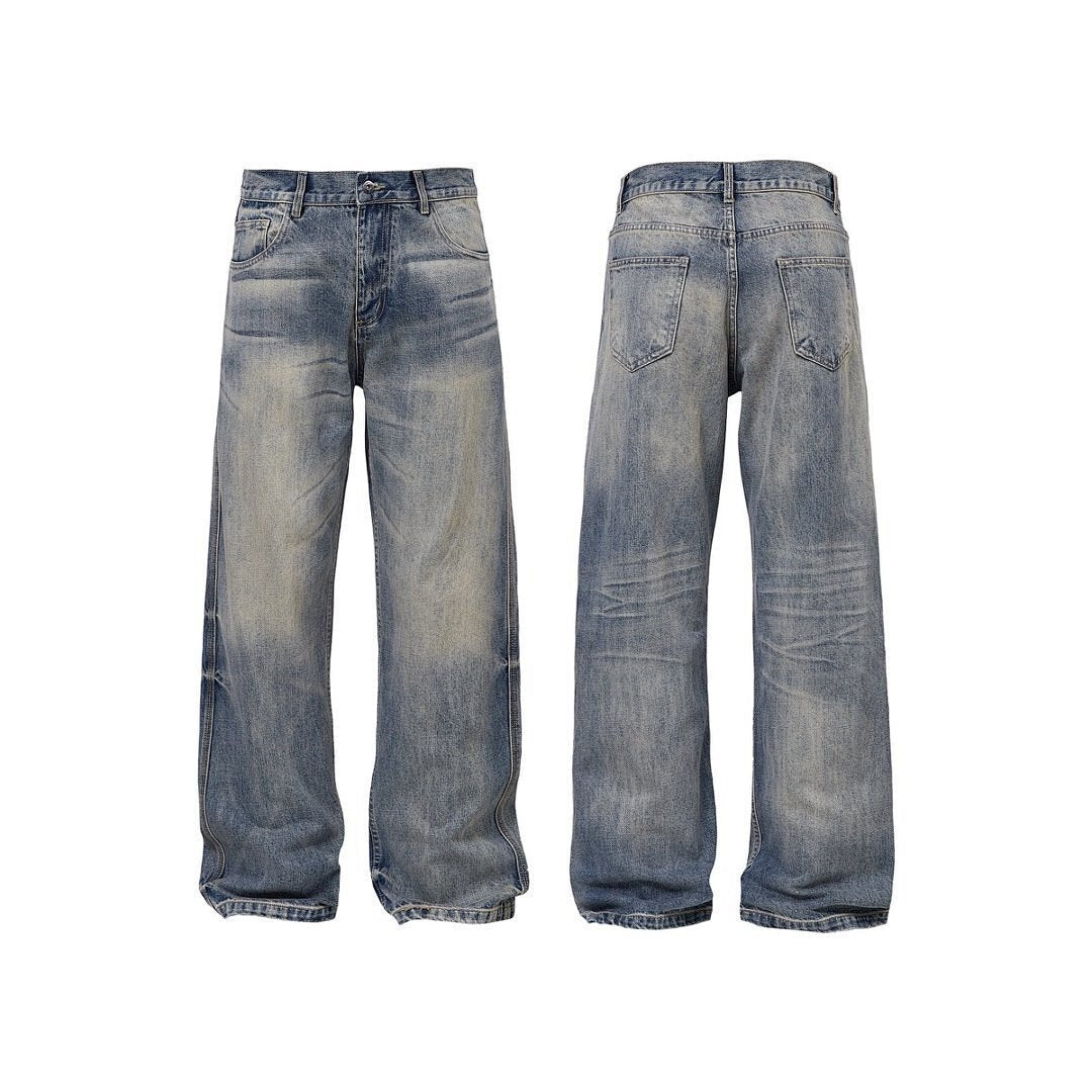 Damen Weit geschnittene Vintage Denim-Jeans Echo Archiv