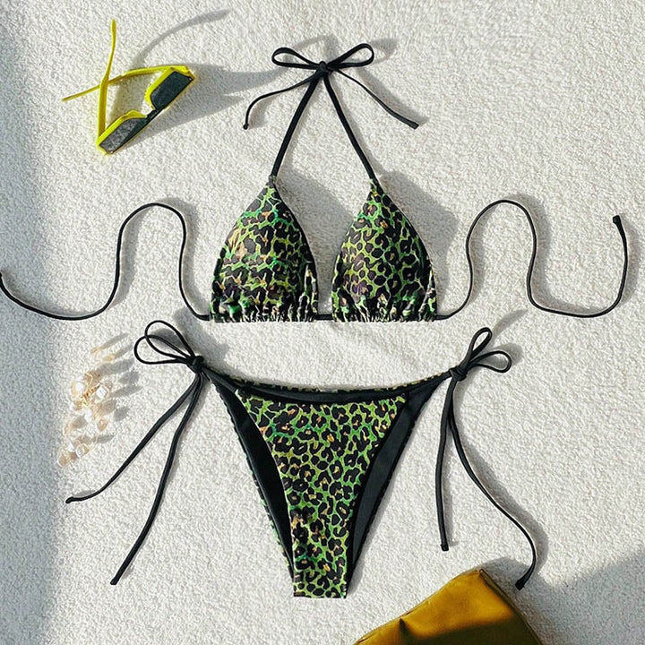 Damen Triangel-Bikini mit aufregendem Animal-Print Echo Archiv