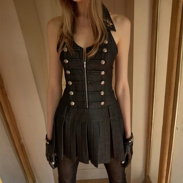 Damen Military-inspirierte Kleid Echo Archiv