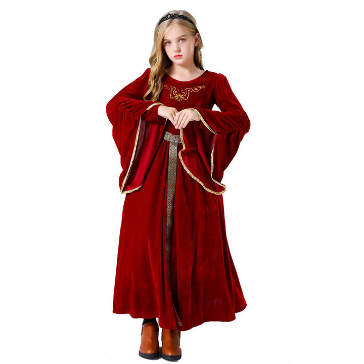 Mädchen Märchen Samtkleid mit eleganten Details Echo Archiv
