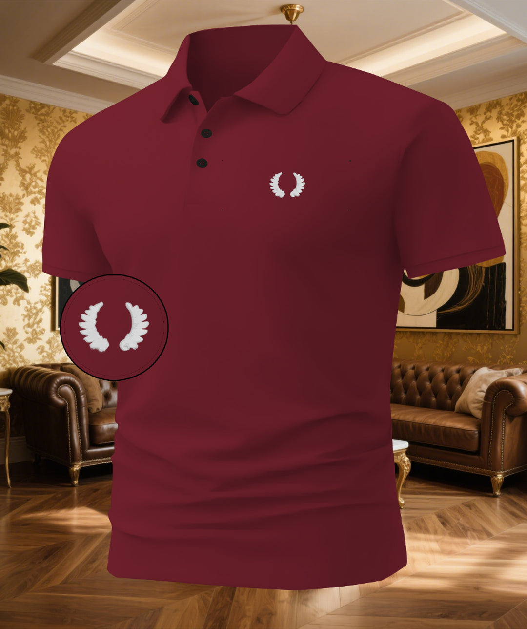 Herren Poloshirt mit klassischem Design und atmungsaktivem Stoff Echoarchiv